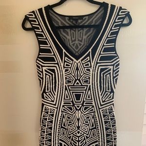 Patterned, mini dress
